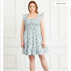 Hill House Elizabeth Dress XS pond floral, EUC